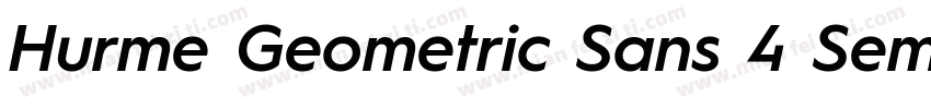 Hurme Geometric Sans 4 SemiBold字体转换